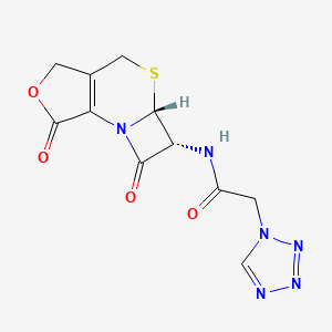 molecular formula C11H10N6O4S B580129 Cefazolin lactone CAS No. 1172998-53-6