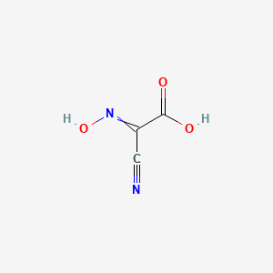 molecular formula C3H2N2O3 B580139 Cyano(hydroxyimino)acetic acid CAS No. 78325-18-5