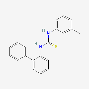 molecular formula C20H18N2S B5801397 1-Biphenyl-2-yl-3-(3-methylphenyl)thiourea CAS No. 66151-93-7
