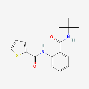 molecular formula C16H18N2O2S B5801481 N-[2-(tert-butylcarbamoyl)phenyl]thiophene-2-carboxamide 