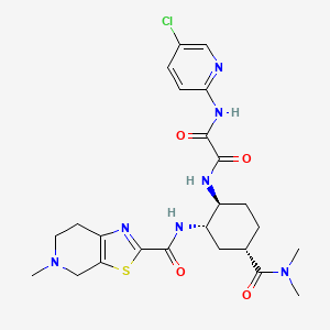 N1-(5-Chloropyridin-2-yl)-N2-((1S,2S,4S)-4-(dimethylcarbamoyl)-2-(5-methyl-4,5,6,7-tetrahydrothiazolo[5,4-c]pyridine-2-carboxamido)cyclohexyl)oxalamide
