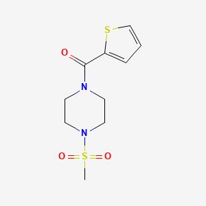 molecular formula C10H14N2O3S2 B5801575 (4-Methylsulfonylpiperazin-1-yl)-thiophen-2-ylmethanone 
