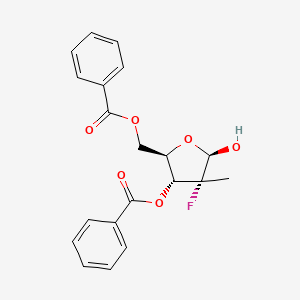 ((2R,3R,4R,5R)-3-(benzoyloxy)-4-fluoro-5-hydroxy-4-methyltetrahydrofuran-2-yl)methyl benzoate