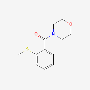 molecular formula C12H15NO2S B5801605 METHYL 2-(4-MORPHOLINYLCARBONYL)PHENYL SULFIDE 