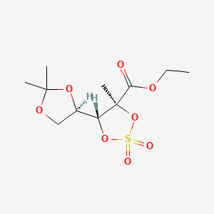 (4S,5R)-ethyl 5-((R)-2,2-diMethyl-1,3-dioxolan-4-yl)-4-Methyl-1,3,2-dioxathiolane-4-carboxylate 2,2-dioxide