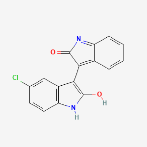 molecular formula C16H9ClN2O2 B5801670 5-Chloroisoindigo 