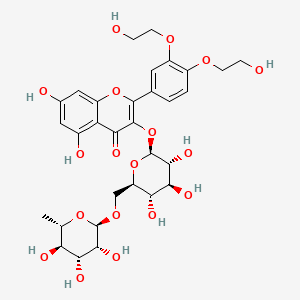 molecular formula C31H38O18 B580168 3',4'-Bis(hydroxyethyl)rutoside CAS No. 862127-01-3