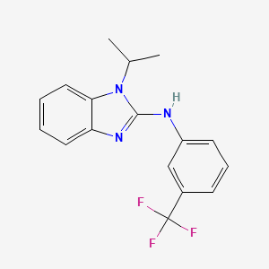 molecular formula C17H16F3N3 B5801696 N-(1-ISOPROPYL-1H-1,3-BENZIMIDAZOL-2-YL)-N-[3-(TRIFLUOROMETHYL)PHENYL]AMINE 