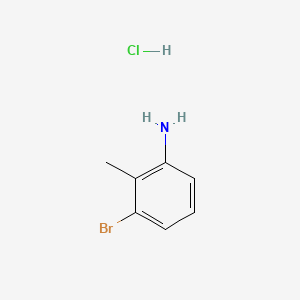 molecular formula C7H9BrClN B580170 3-Bromo-2-methylaniline, HCl CAS No. 16822-92-7