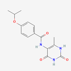 molecular formula C15H17N3O4 B5801714 N-(6-methyl-2,4-dioxo-1H-pyrimidin-5-yl)-4-propan-2-yloxybenzamide 