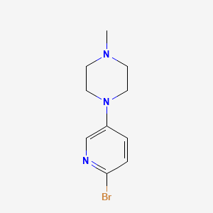 molecular formula C10H14BrN3 B580178 1-(6-Bromopyridin-3-YL)-4-methylpiperazine CAS No. 879488-53-6