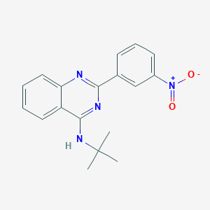 molecular formula C18H18N4O2 B5801804 N-tert-butyl-2-(3-nitrophenyl)quinazolin-4-amine 