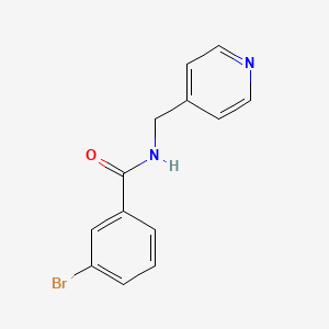 molecular formula C13H11BrN2O B5801814 3-bromo-N-(pyridin-4-ylmethyl)benzamide 