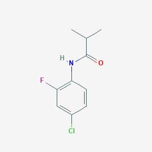 molecular formula C10H11ClFNO B5801823 N-(4-chloro-2-fluorophenyl)-2-methylpropanamide 