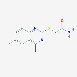 molecular formula C12H13N3OS B5801919 2-(4,6-Dimethyl-quinazolin-2-ylsulfanyl)-acetamide 