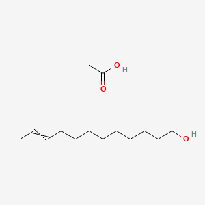 molecular formula C14H28O3 B580192 Acetic acid;dodec-10-en-1-ol CAS No. 35148-20-0