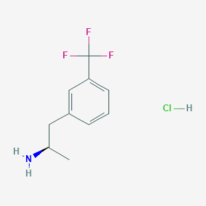 molecular formula C10H13ClF3N B580194 (R)-Norfenfluramine hydrochloride CAS No. 41538-52-7