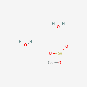 molecular formula CoH4O5Se B580201 Cobalt selenite dihydrate CAS No. 19034-13-0