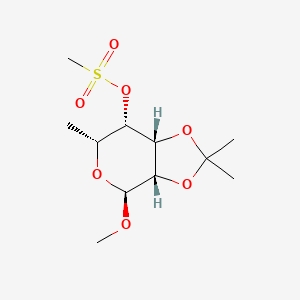 [(3aS,4S,6R,7S,7aR)-4-methoxy-2,2,6-trimethyl-4,6,7,7a-tetrahydro-3aH-[1,3]dioxolo[4,5-c]pyran-7-yl] methanesulfonate