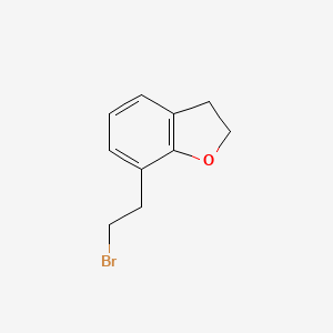 molecular formula C10H11BrO B580206 7-(2-Bromoethyl)-2,3-dihydro-1-benzofuran CAS No. 1598271-92-1