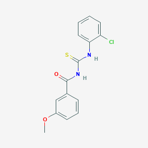 molecular formula C15H13ClN2O2S B5802096 N-[(2-chlorophenyl)carbamothioyl]-3-methoxybenzamide 