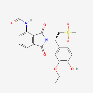 molecular formula C21H22N2O7S B580213 O-Demethyl apremilast CAS No. 1384441-38-6