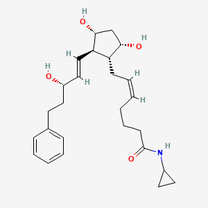 molecular formula C26H37NO4 B580227 N-Cyclopropyl Bimatoprost 