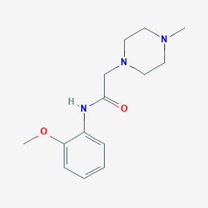 molecular formula C14H21N3O2 B5802271 N-(2-methoxyphenyl)-2-(4-methylpiperazin-1-yl)acetamide 