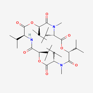 molecular formula C32H55N3O9 B580230 enniatin B2 CAS No. 632-91-7