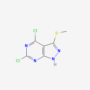 4,6-Dichloro-3-(methylthio)-1H-pyrazolo[3,4-D]pyrimidine