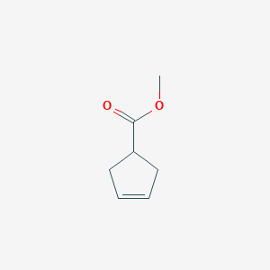 molecular formula C7H10O2 B058024 Methyl 3-cyclopentenecarboxylate CAS No. 58101-60-3