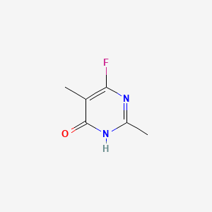 molecular formula C6H7FN2O B580240 6-Fluoro-2,5-dimethylpyrimidin-4(1H)-one CAS No. 18260-83-8