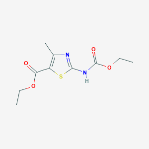 molecular formula C10H14N2O4S B5802446 ethyl 2-[(ethoxycarbonyl)amino]-4-methyl-1,3-thiazole-5-carboxylate 
