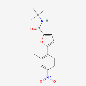 molecular formula C16H18N2O4 B5802463 N-tert-butyl-5-(2-methyl-4-nitrophenyl)furan-2-carboxamide 