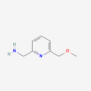 [6-(Methoxymethyl)pyridin-2-yl]methanamine