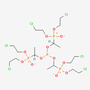 Tris[1-[bis(2-chloroethoxy)-oxidophosphaniumyl]ethyl] phosphite
