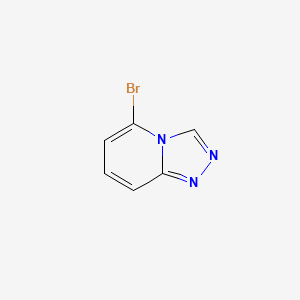 molecular formula C6H4BrN3 B580261 5-Bromo-[1,2,4]triazolo[4,3-a]pyridine CAS No. 1172085-67-4
