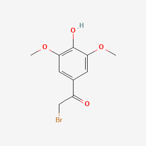 molecular formula C10H11BrO4 B580269 2-Bromo-1-(4-hydroxy-3,5-dimethoxyphenyl)ethanone CAS No. 51149-28-1