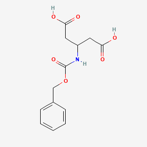 molecular formula C13H15NO6 B580270 Benzyloxycarbonyl-3-aminoglutaric acid CAS No. 17336-01-5