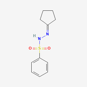 molecular formula C11H14N2O2S B5802725 N'-cyclopentylidenebenzenesulfonohydrazide 
