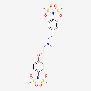 molecular formula C21H31N3O9S4 B580273 N,N'-Dimethylsulfonyl Dofetilide CAS No. 937194-91-7