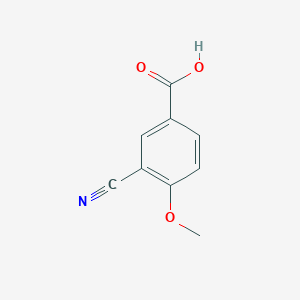 molecular formula C9H7NO3 B058028 3-Cyano-4-methoxybenzoic acid CAS No. 117738-82-6