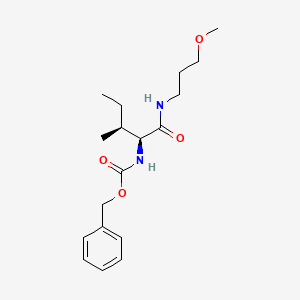 molecular formula C10H22N2O2 B580287 Benzyl (1S,2S)-1-[[(3-methoxypropyl)amino]carbonyl]-2-methylbutylcarbamate CAS No. 1423037-42-6