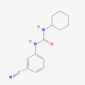 molecular formula C14H17N3O B5802888 1-(3-Cyanophenyl)-3-cyclohexylurea 