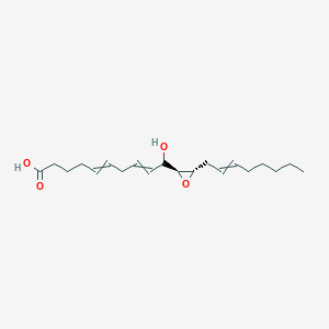 molecular formula C₂₀H₃₂O₄ B058029 10-hydroxy-10-[(2S,3S)-3-oct-2-enyloxiran-2-yl]deca-5,8-dienoic acid CAS No. 94161-10-1