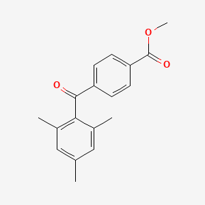molecular formula C18H18O3 B5802900 Methyl 4-[(2,4,6-trimethylphenyl)carbonyl]benzoate CAS No. 51885-82-6