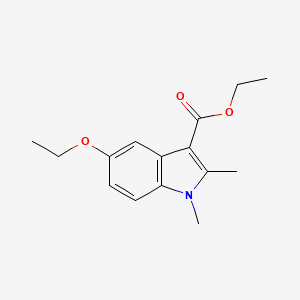 molecular formula C15H19NO3 B5802953 Ethyl 5-ethoxy-1,2-dimethylindole-3-carboxylate 