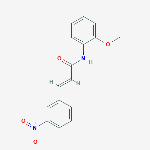 molecular formula C16H14N2O4 B5802965 N-(2-methoxyphenyl)-3-(3-nitrophenyl)acrylamide 
