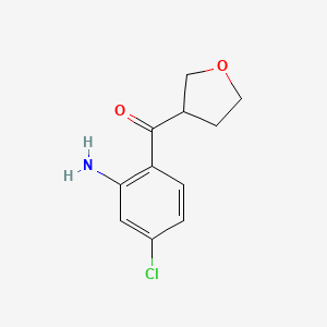 (2-Amino-4-chlorophenyl)-(oxolan-3-yl)methanone