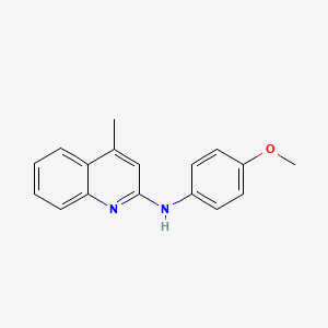 molecular formula C17H16N2O B5803118 N-(4-methoxyphenyl)-4-methylquinolin-2-amine CAS No. 67837-41-6